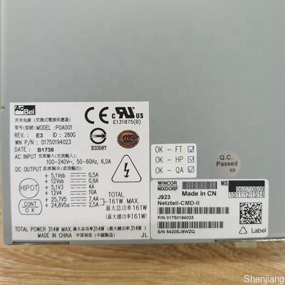 윈코어 1750194023 전원 공급 CMD II 161w C4060 ATM 예비 부품