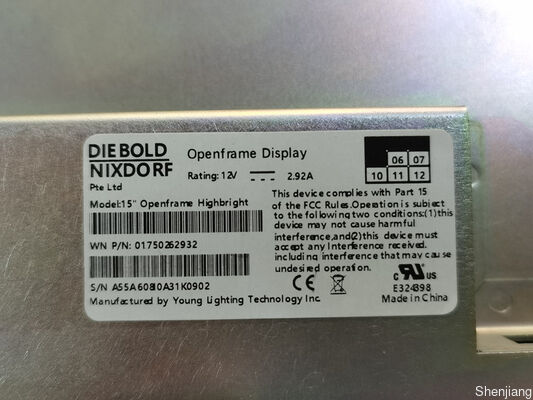 Wincor 1750242978 15인치 LCD 고휘도 하이라이트 285 HB LCD BOX ATM 예비 부품