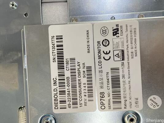 신형 디볼드 ATN 부품 DB 디볼드 ATM 부품 LCD 15인치 소비자 디스플레이 49-223841-000B 49223841000B