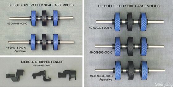 새로운 정품 Diebold ATM 부품 Diebold Opteva 2.0 공급 샤프트 49204018000d 49-204018-000d 고무