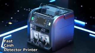 SJ668 프린터 및 평생 보증이 포함된 휴대용 다중 통화 지폐 감지기